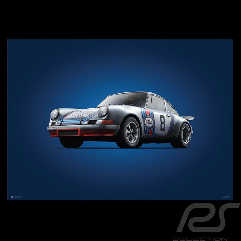 Porsche 804 Grosser Preis von Frankreich reproduction d'une affiche originale de Erich Strenger