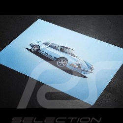Porsche 804 Grosser Preis von Frankreich reproduction d'une affiche originale de Erich Strenger