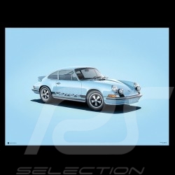 Porsche 804 Grosser Preis von Frankreich reproduction d'une affiche originale de Erich Strenger