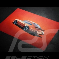 Porsche 804 Grosser Preis von Frankreich reproduction d'une affiche originale de Erich Strenger