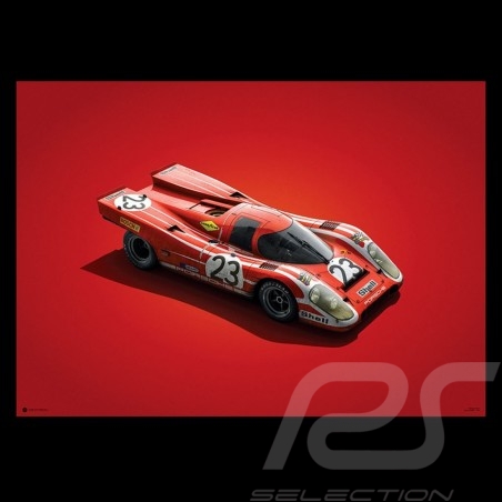 Porsche 804 Grosser Preis von Frankreich reproduction d'une affiche originale de Erich Strenger