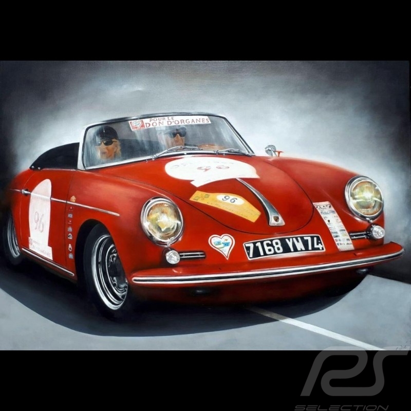 Porsche 804 Grosser Preis von Frankreich reproduction d'une affiche originale de Erich Strenger