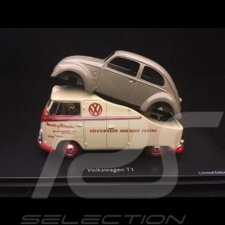 VW Combi T1 Midlands centre 1/43 Schuco 450901900 avec carrosserie Coccinelle with beetle body mit Brezelkäfer