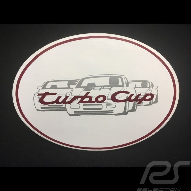 Autocollant Porsche Turbo Cup 12.5 x 8.5 cm Selection RS