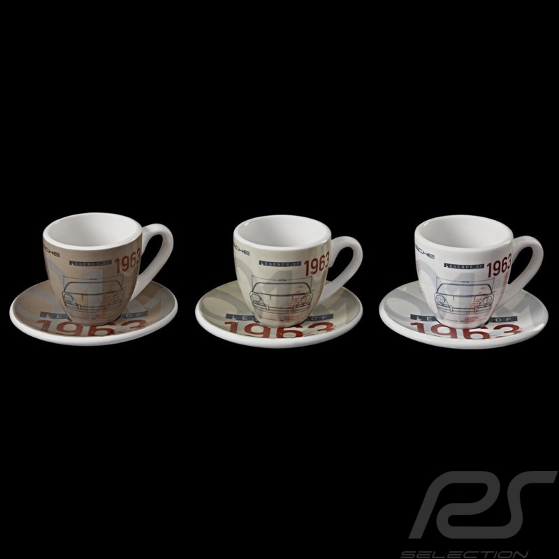 Set von 3 expresso tasse Porsche 901 Classic 1963 Limitierte Auflage Porsche Design WAP0503000H
