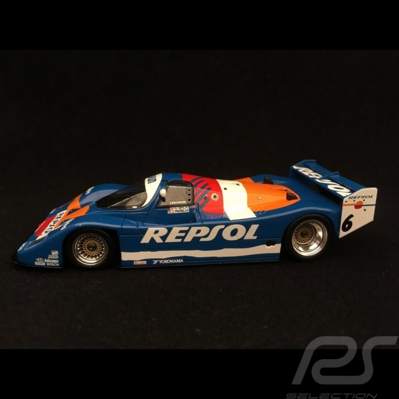 Porsche 962 C 6h Suzuka 1989 n° 6 Repsol Brun 1/43 Spark SJ044