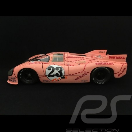 Porsche 917 /20 Le Mans 1971 n° 23 finish line 1/18 Minichamps 180716924 Cochon Rose Pink Pig Sau