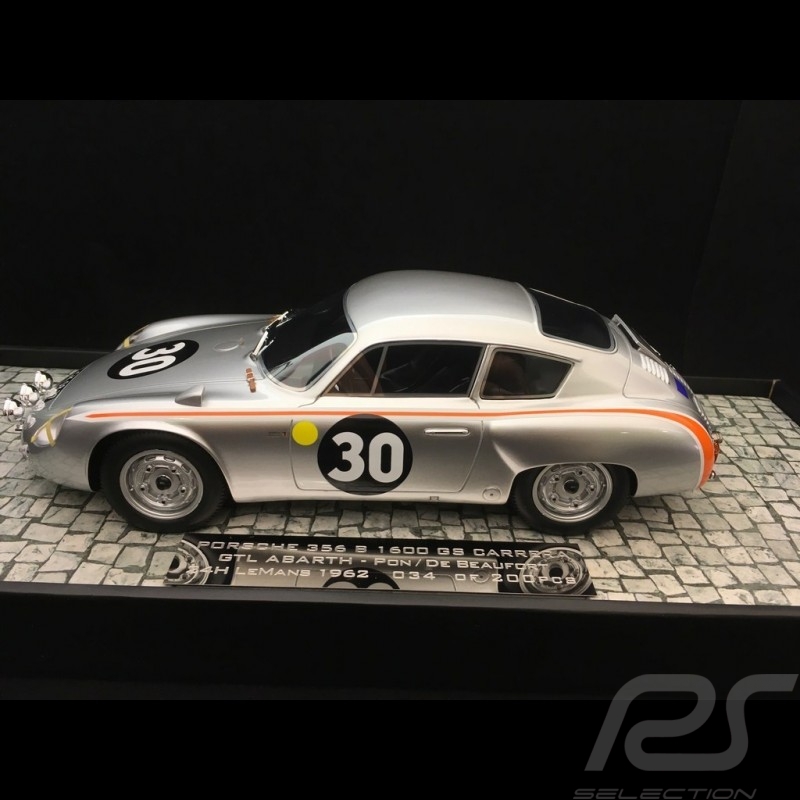 Porsche 356 B Abarth 1600 GS 24h du Mans 1962 n° 30 1/18 Minichamps 107626830