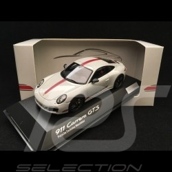 Porsche 911 Carrera GTS type 991 grey / red stripes 1/43 Spark WAX02020055