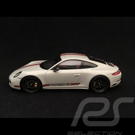 Porsche 911R Silver/Red Stripes Limited 991 Piece Spark 1:43 WAX02020050 