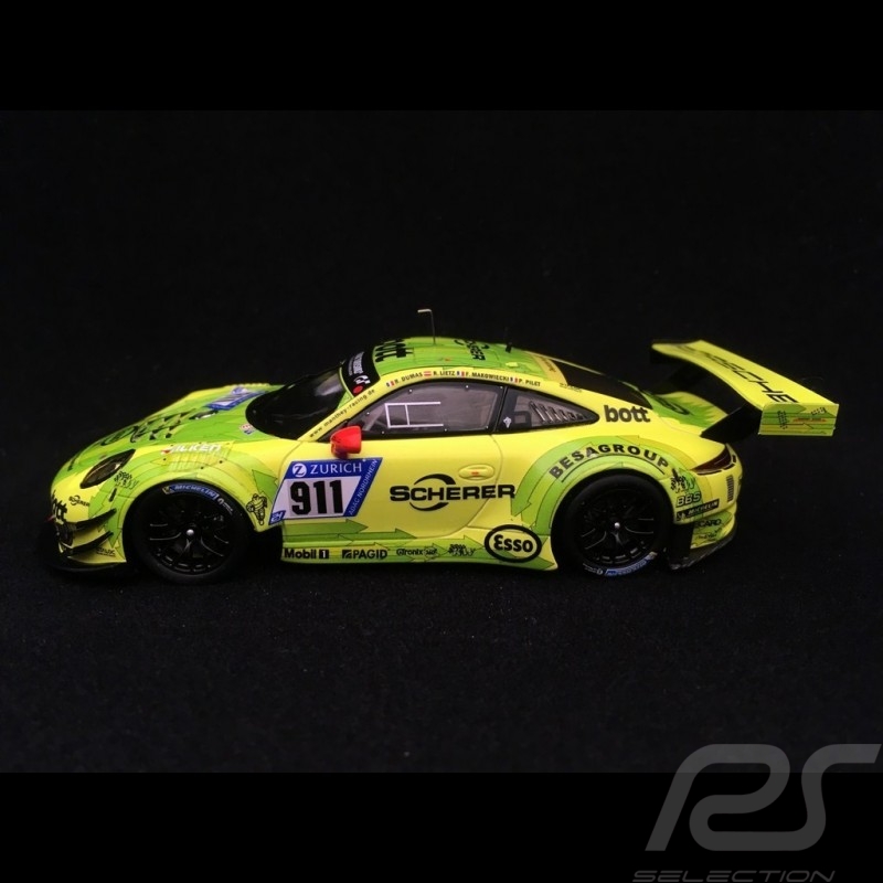 Porsche 911 type 991 GT3 R Nürburgring 2017 n° 911 Manthey racing 1/43 Spark SG325