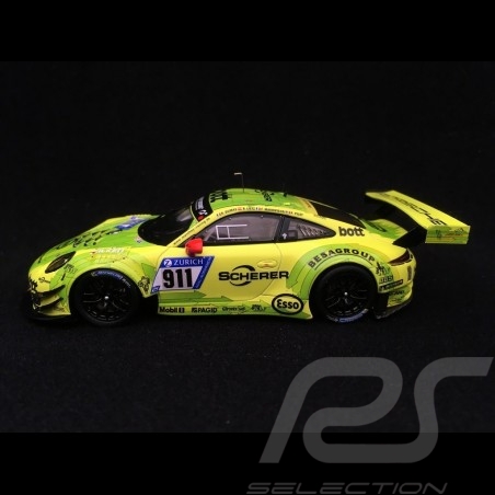 Porsche 911 type 991 GT3 R Nürburgring 2017 n° 911 Manthey racing 1/43 Spark SG325