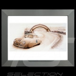 Porsche 804 Grosser Preis von Frankreich reproduction d'une affiche originale de Erich Strenger