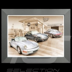 Porsche 804 Grosser Preis von Frankreich reproduction d'une affiche originale de Erich Strenger