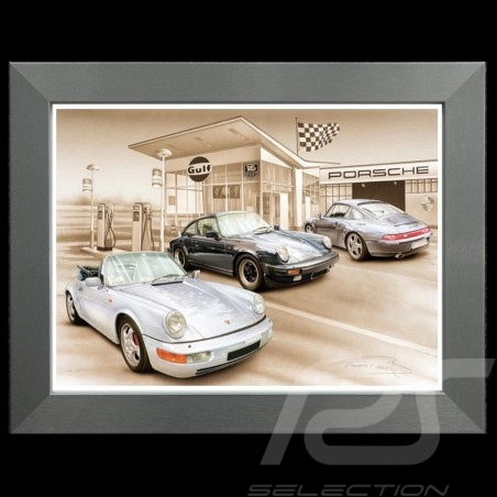 Porsche 804 Grosser Preis von Frankreich reproduction d'une affiche originale de Erich Strenger