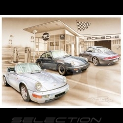 Porsche 804 Grosser Preis von Frankreich reproduction d'une affiche originale de Erich Strenger