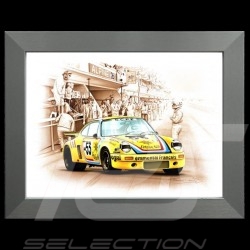 Porsche 804 Grosser Preis von Frankreich reproduction d'une affiche originale de Erich Strenger
