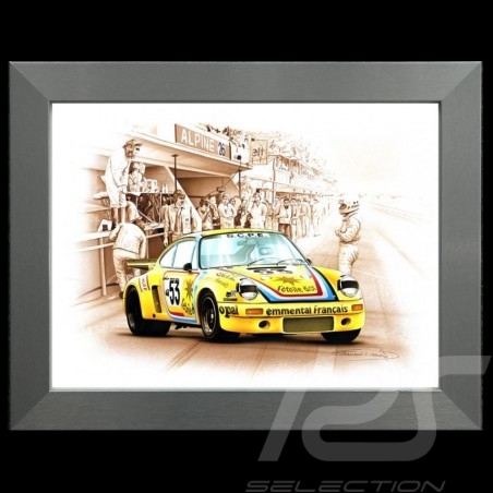 Porsche 804 Grosser Preis von Frankreich reproduction d'une affiche originale de Erich Strenger