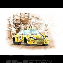 Porsche 804 Grosser Preis von Frankreich reproduction d'une affiche originale de Erich Strenger
