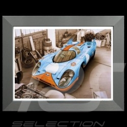 Porsche 804 Grosser Preis von Frankreich reproduction d'une affiche originale de Erich Strenger