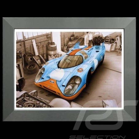 Porsche 804 Grosser Preis von Frankreich reproduction d'une affiche originale de Erich Strenger