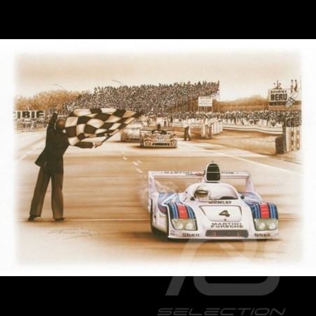 Porsche 804 Grosser Preis von Frankreich reproduction d'une affiche originale de Erich Strenger