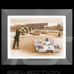 Porsche 804 Grosser Preis von Frankreich reproduction d'une affiche originale de Erich Strenger