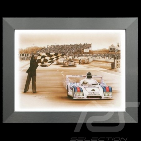 Porsche 804 Grosser Preis von Frankreich reproduction d'une affiche originale de Erich Strenger