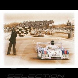 Porsche 804 Grosser Preis von Frankreich reproduction d'une affiche originale de Erich Strenger
