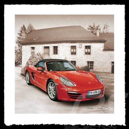 Porsche 804 Grosser Preis von Frankreich reproduction d'une affiche originale de Erich Strenger