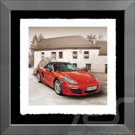 Porsche 804 Grosser Preis von Frankreich reproduction d'une affiche originale de Erich Strenger