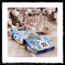 Porsche 804 Grosser Preis von Frankreich reproduction d'une affiche originale de Erich Strenger