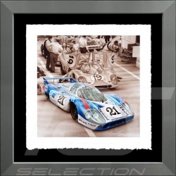 Porsche 804 Grosser Preis von Frankreich reproduction d'une affiche originale de Erich Strenger