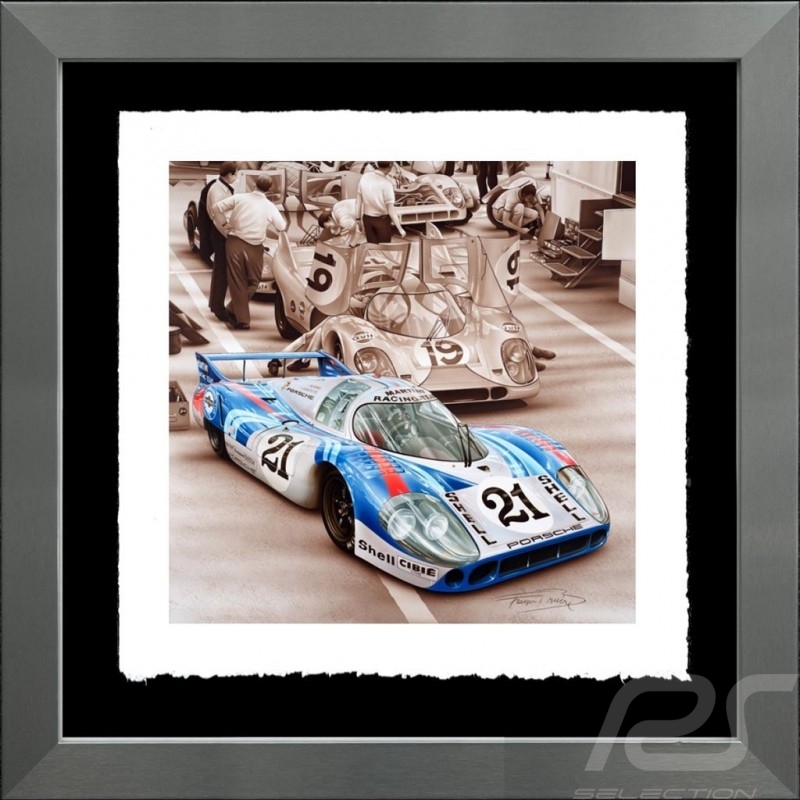 Porsche 804 Grosser Preis von Frankreich reproduction d'une affiche originale de Erich Strenger