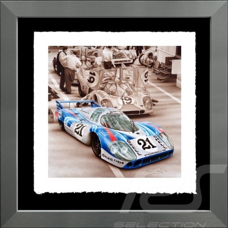 Porsche 804 Grosser Preis von Frankreich reproduction d'une affiche originale de Erich Strenger