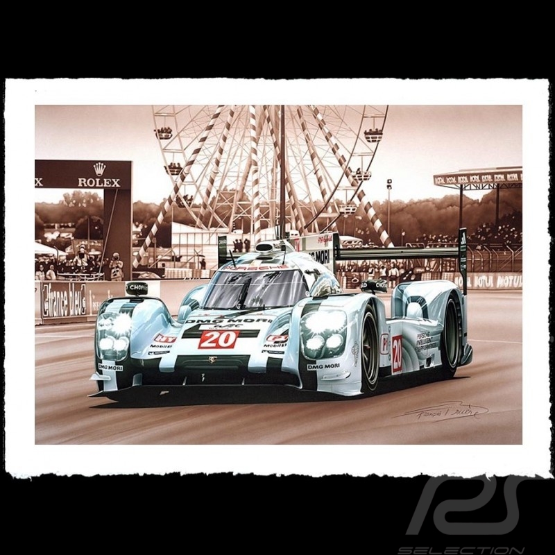 Porsche 804 Grosser Preis von Frankreich reproduction d'une affiche originale de Erich Strenger