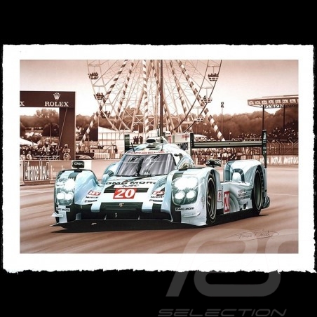 Porsche 804 Grosser Preis von Frankreich reproduction d'une affiche originale de Erich Strenger