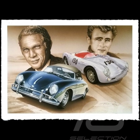 Porsche 804 Grosser Preis von Frankreich reproduction d'une affiche originale de Erich Strenger
