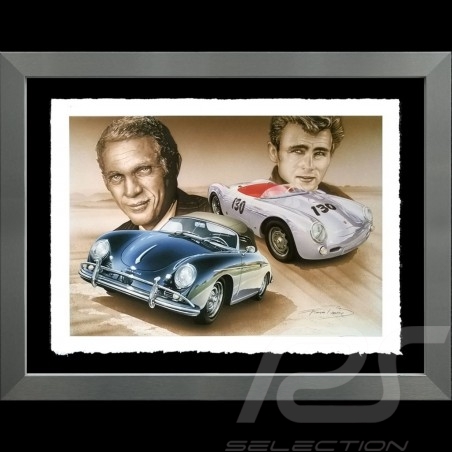 Porsche 804 Grosser Preis von Frankreich reproduction d'une affiche originale de Erich Strenger