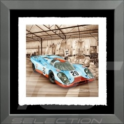 Porsche 804 Grosser Preis von Frankreich reproduction d'une affiche originale de Erich Strenger