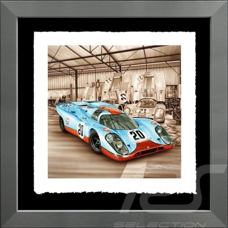 Porsche 804 Grosser Preis von Frankreich reproduction d'une affiche originale de Erich Strenger