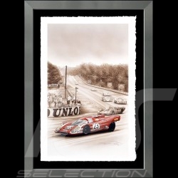 Porsche 804 Grosser Preis von Frankreich reproduction d'une affiche originale de Erich Strenger