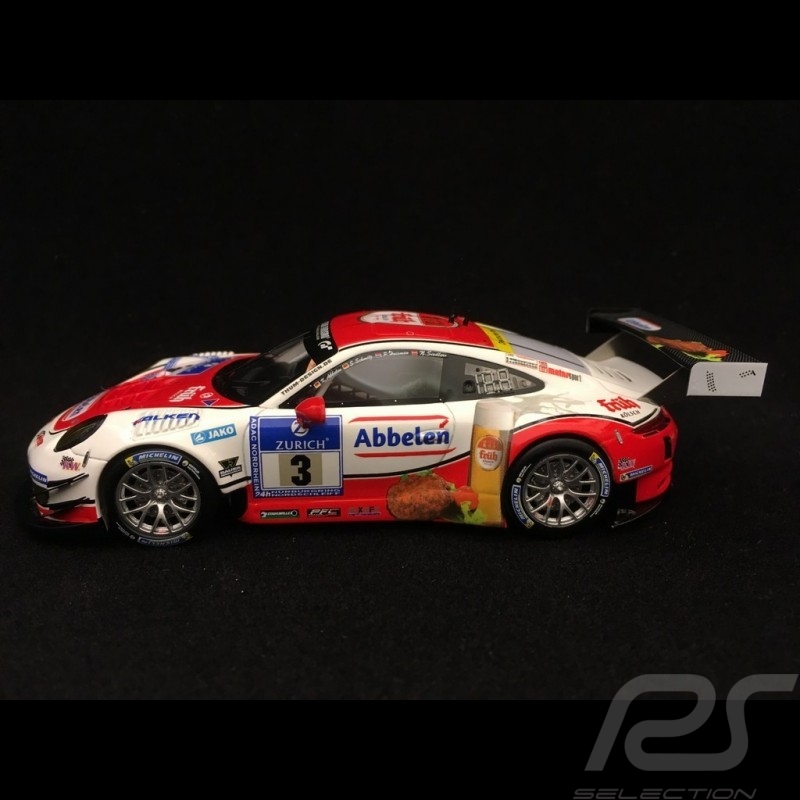 Porsche 911 GT3 R type 991 24h Nürburgring 2016 n° 3 Frikadelli 1/43 Minichamps 437166603