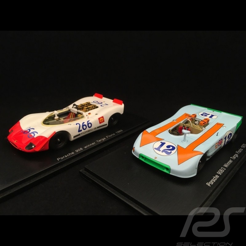 Duo Porsche 908 Sieger Targa Florio 1970 1/43 Spark 43TF69 43TF69