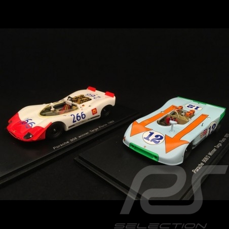 Duo Porsche 908 Winner Targa Florio 1970 1/43 Spark 43TF69 43TF69
