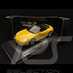Porsche 997 Carrera S Cabriolet 2005 jaune 1/43 Minichamps 400063031