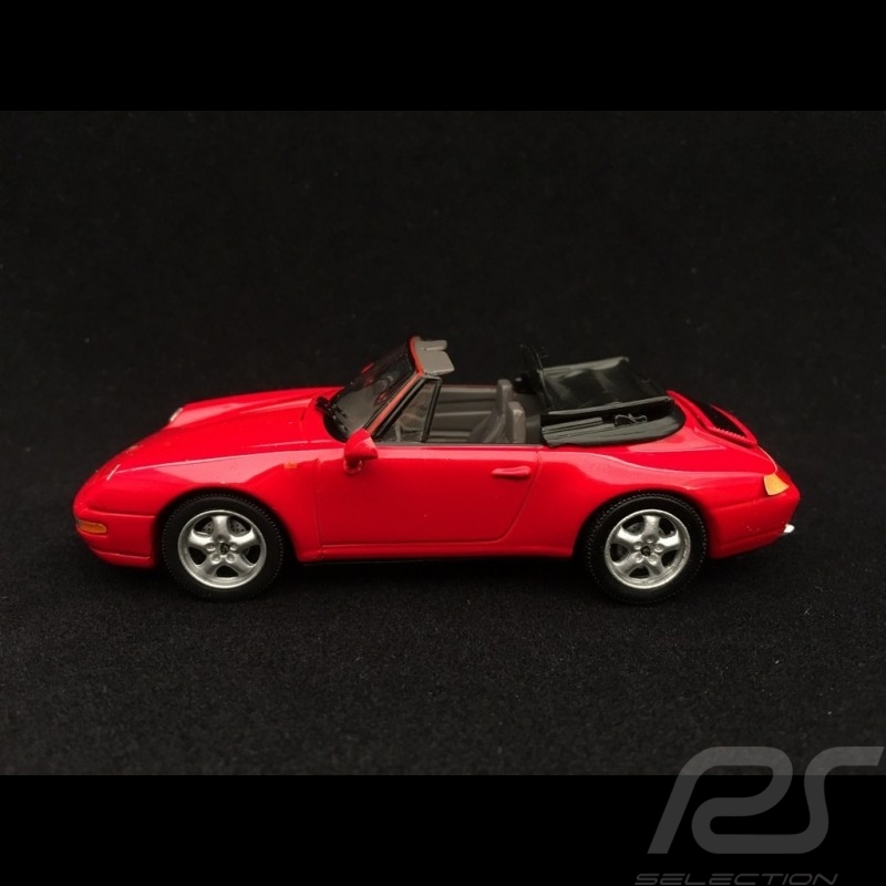 Porsche 911 Carrera Cabriolet type 993 rouge indien 1/43 Minichamps 430063032