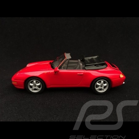 Porsche 911 Carrera Cabriolet type 993 indian red 1/43 Minichamps 430063032