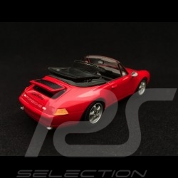 Porsche 911 Carrera Cabriolet type 993 indian red 1/43 Minichamps 430063032