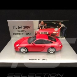 Porsche 911 Carrera S type 997 phase I 2007 rot 100000 er 911 1/43 Minichamps 436063020